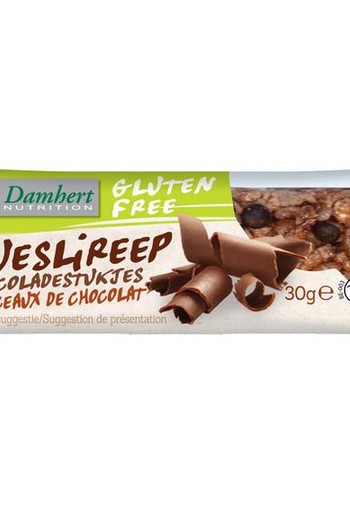 Damhert Mueslireep chocolade glutenvrij (30 Gram)