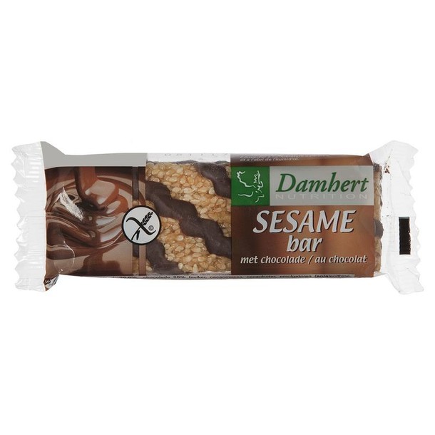 Damhert Sesambar chocolade glutenvrij (45 Gram)