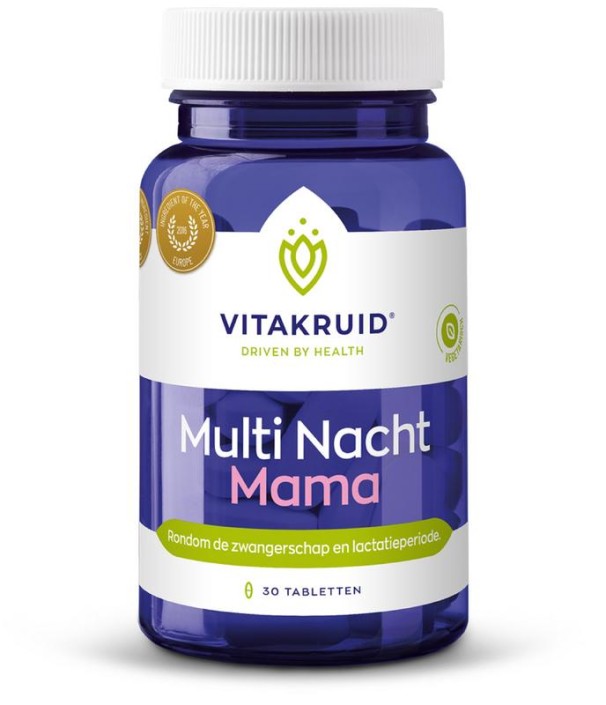 Vitakruid Multi Nacht Mama 100% Vegan (30 Tabletten)