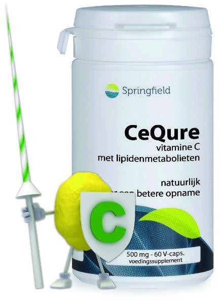 Springfield Cequre 500mg vitamine C (60 Vegetarische capsules)
