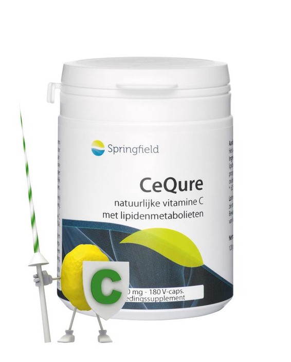 Springfield Cequre 500mg vitamine C (180 Vegetarische capsules)