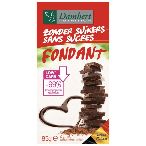 Damhert Chocoladetablet puur (102 Gram)