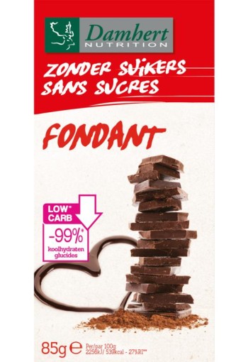 Damhert Chocoladetablet puur (102 Gram)