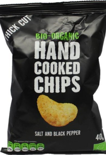 Trafo Chips handcooked zout en peper bio (40 Gram)