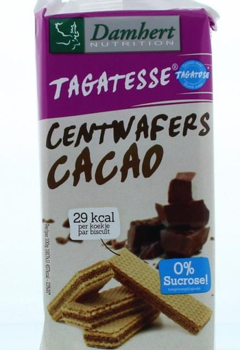 Damhert Centwafers chocolade low carb (150 Gram)
