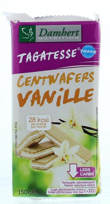 Damhert Centwafers vanille low carb (150 Gram)
