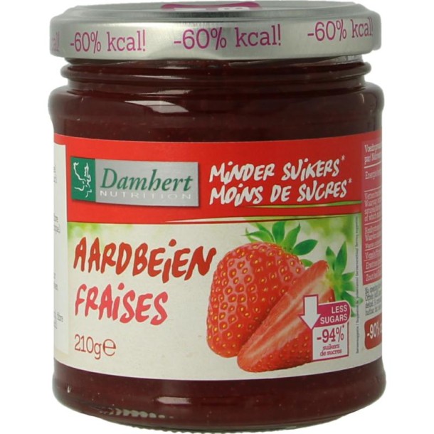 Damhert Confituur aardbei low carb (210 Gram)