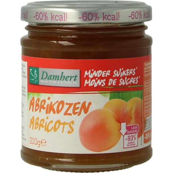 Damhert Confituur abrikoos low carb (210 Gram)