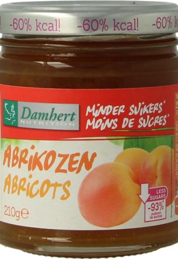 Damhert Confituur abrikoos low carb (210 Gram)