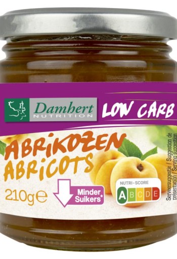Damhert Confituur abrikoos low carb (210 Gram)