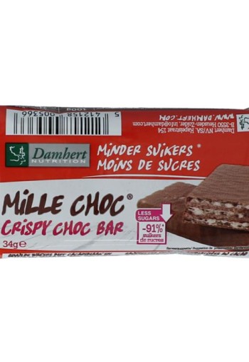 Damhert Mill choc chocolade reep (34 Gram)