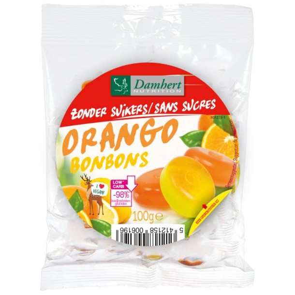 Damhert Orango bonbons (75 Gram)