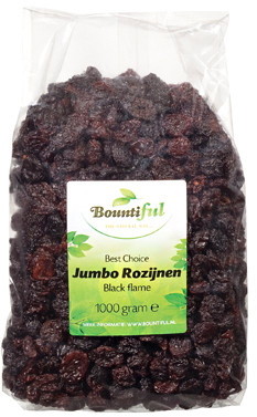 Bountiful Rozijnen jumbo black flame (1 Kilogram)