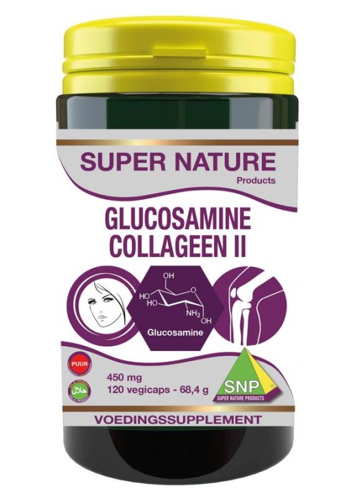 SNP Glucosamine collageen type II puur (120 Vegetarische capsules)