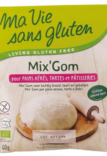 Ma Vie Sans Bindmiddel voor brood gebak mix gom glutenvrij bio (60 Gram)