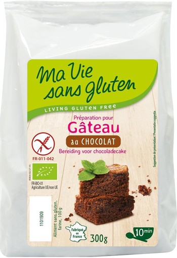 Ma Vie Sans Chocolade cakemix glutenvrij bio (300 Gram)