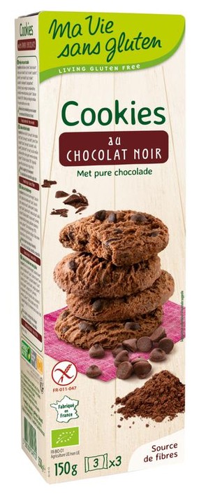 Ma Vie Sans Koekjes met pure chocolade glutenvrij bio (150 Gram)