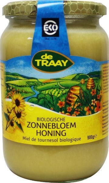 Traay Zonnebloemhoning creme bio (900 Gram)