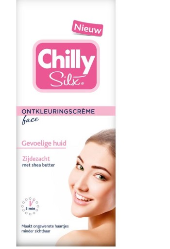 Chilly Silx Ontkleuringscreme gezicht (75 Milliliter)