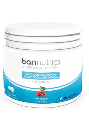 Barinutrics Calciumcitraat kers (90 Tabletten)
