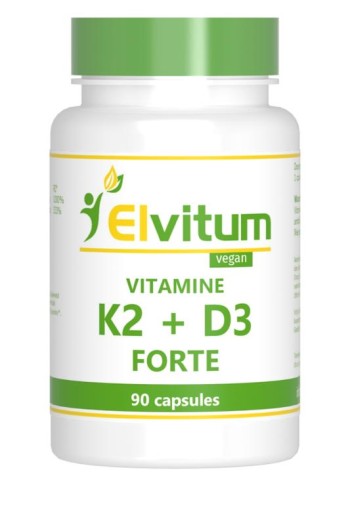 Elvitaal/elvitum Vitamine K2 + D3 forte (90 Capsules)