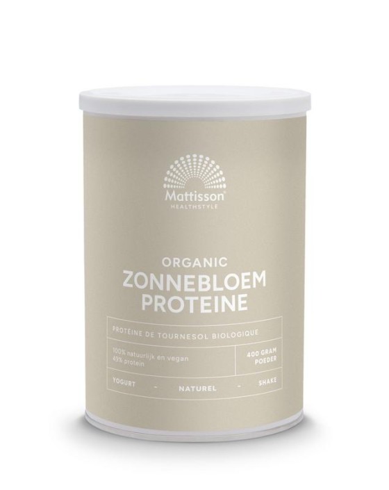 Mattisson Vegan zonnebloem proteine 45% bio (400 Gram)