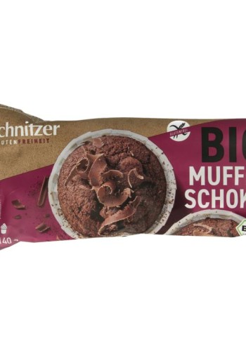 Schnitzer Muffin chocolate glutenvrij bio (140 Gram)