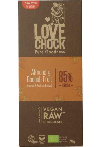Lovechock Almond baobab bio (70 Gram)