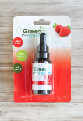 Green Sweet Stevia vloeibaar aardbei (30 Milliliter)