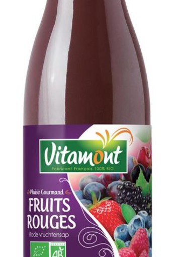 Vitamont Rode vruchten cocktail bio (750 Milliliter)