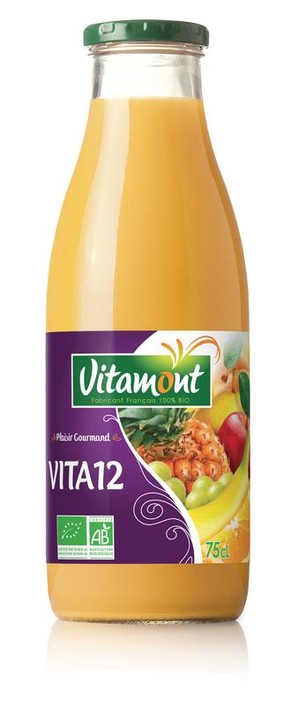 Vitamont Vita 12 vruchten cocktail bio (750 Milliliter)