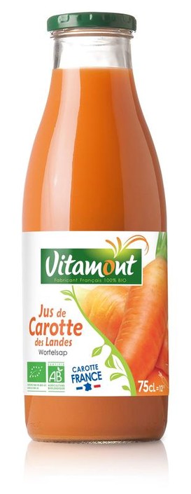 Vitamont Puur wortelsap bio (750 Milliliter)