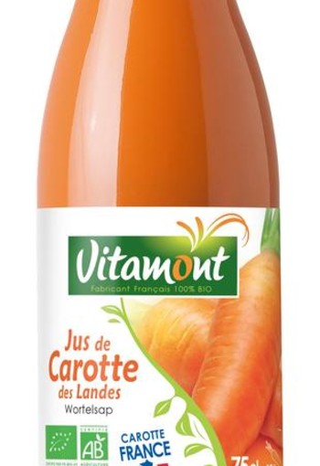 Vitamont Puur wortelsap bio (750 Milliliter)