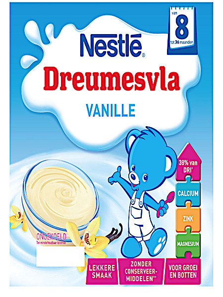 Nestle Dreumesvla Vanille 8 Maanden 4x100g