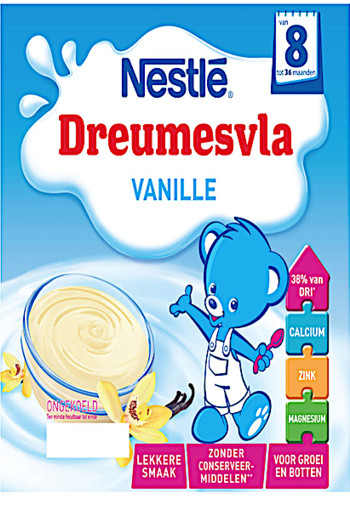 Nestle Dreumesvla Vanille 8 Maanden 4x100g