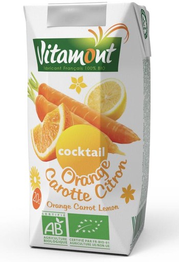 Vitamont Sinaas-wortel-citroen cocktail pak bio (200 Milliliter)