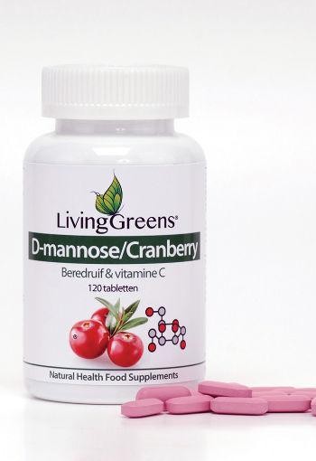 Livinggreens Cranberry met D-Mannose (120 Tabletten)