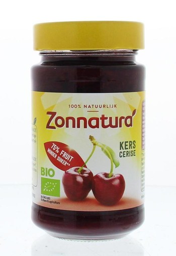 Zonnatura Fruitspread kers 75% bio (250 Gram)
