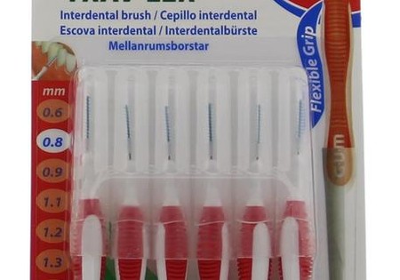 GUM Trav-ler rager 0.8 mm (rood) (6 Stuks)