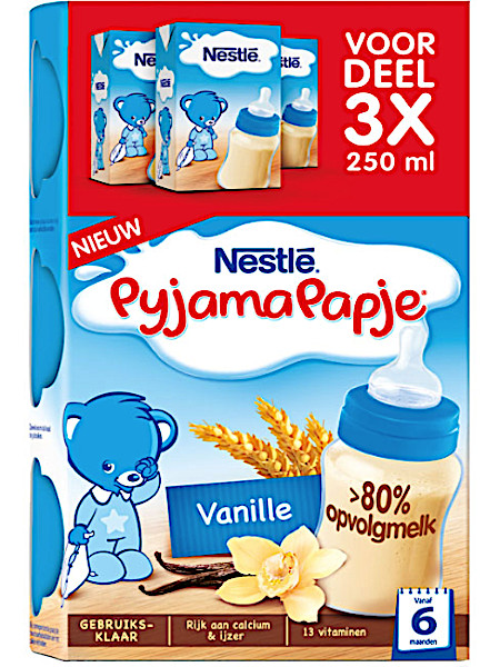 Nest­lé Py­ja­ma­pap­je va­nil­le voor­deel /3 x 250 ml