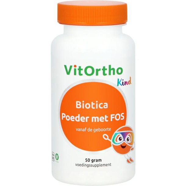 Vitortho Biotica poeder met Fos kind vh probiotica (50 Gram)