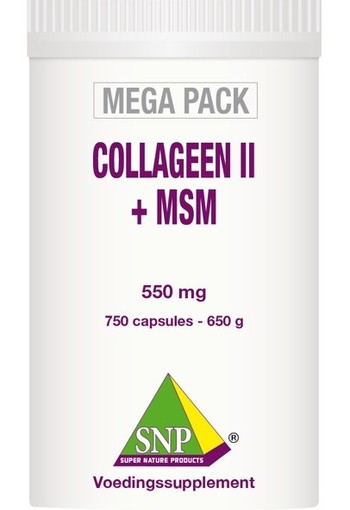 SNP Collageen II + MSM megapack (750 Capsules)
