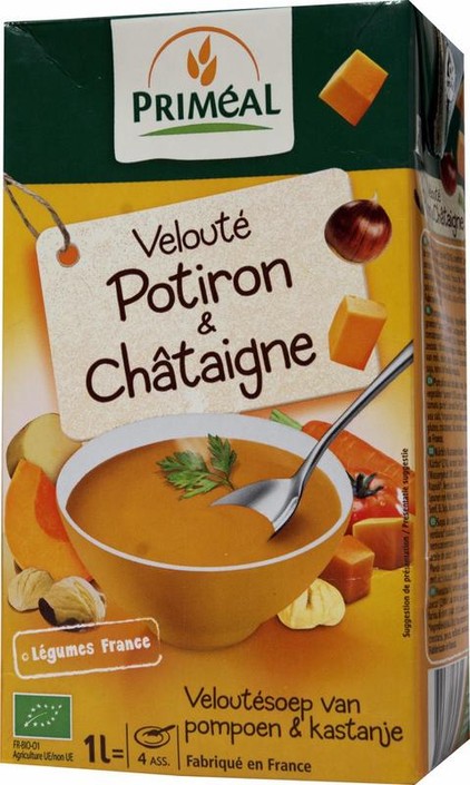 Primeal Veloute gebonden soep pompoen kastanje bio (1 Liter)