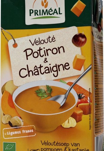Primeal Veloute gebonden soep pompoen kastanje bio (1 Liter)