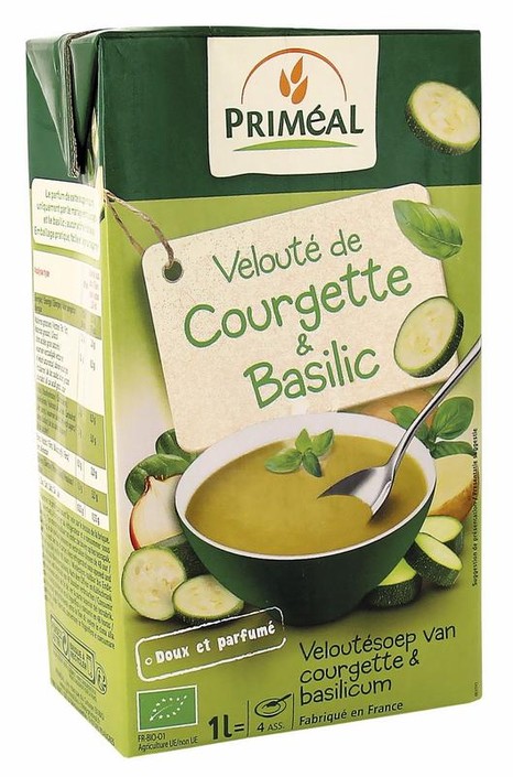 Primeal Veloute gebonden soep courgette basilicum bio (1 Liter)