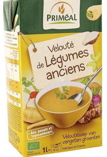 Primeal Veloute gebonden soep vergeten groente bio (1 Liter)