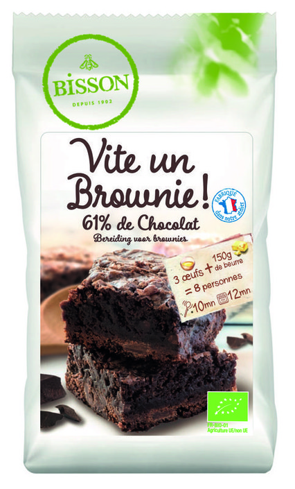 Bisson Bakmix voor brownies bio (350 Gram)