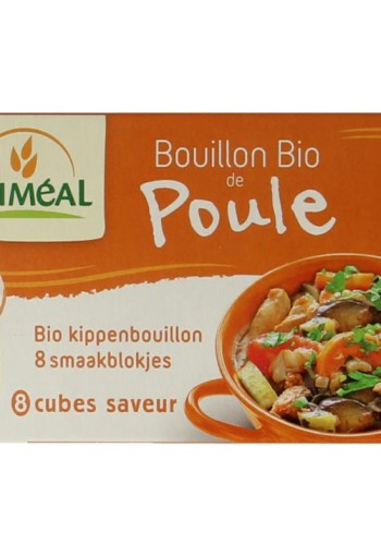 Primeal Kippenbouillon blokjes 10 gram bio (8 Stuks)