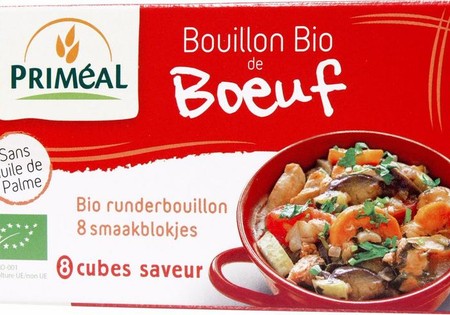 Primeal Runderbouillon blokjes 10 gram bio (8 Stuks)