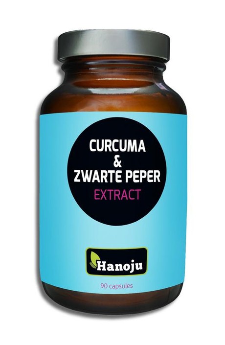 Hanoju Curcuma poeder & zwarte peper extract (90 Capsules)
